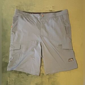 Salt Life Blue Cargo Shorts Relaxed Fit, Size: 38, (5179)